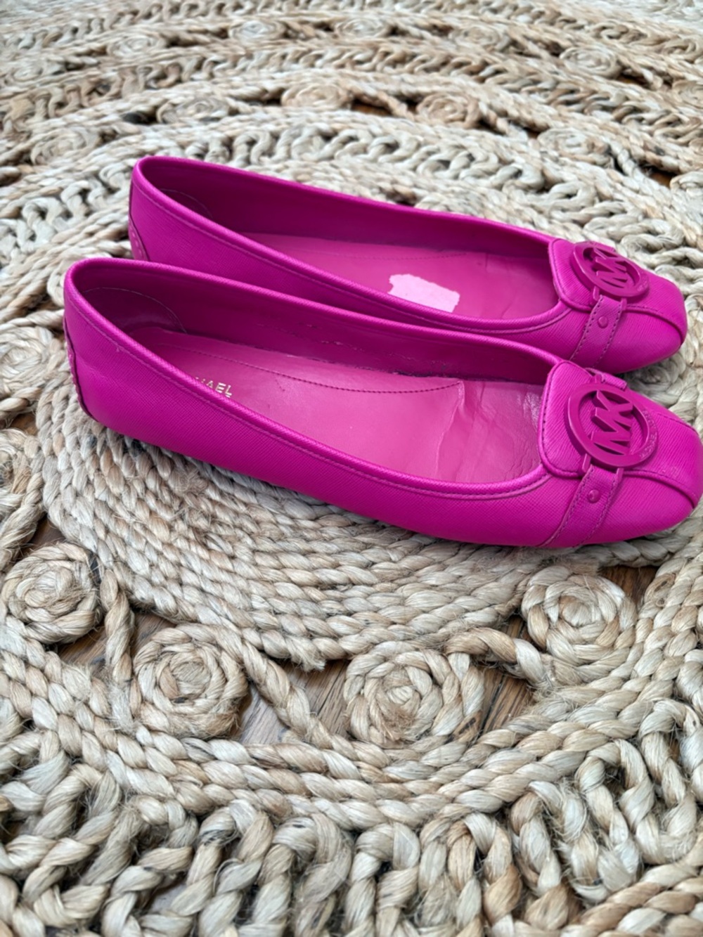 Michael Kors Hot Punk Logo Ballet Driving Flats